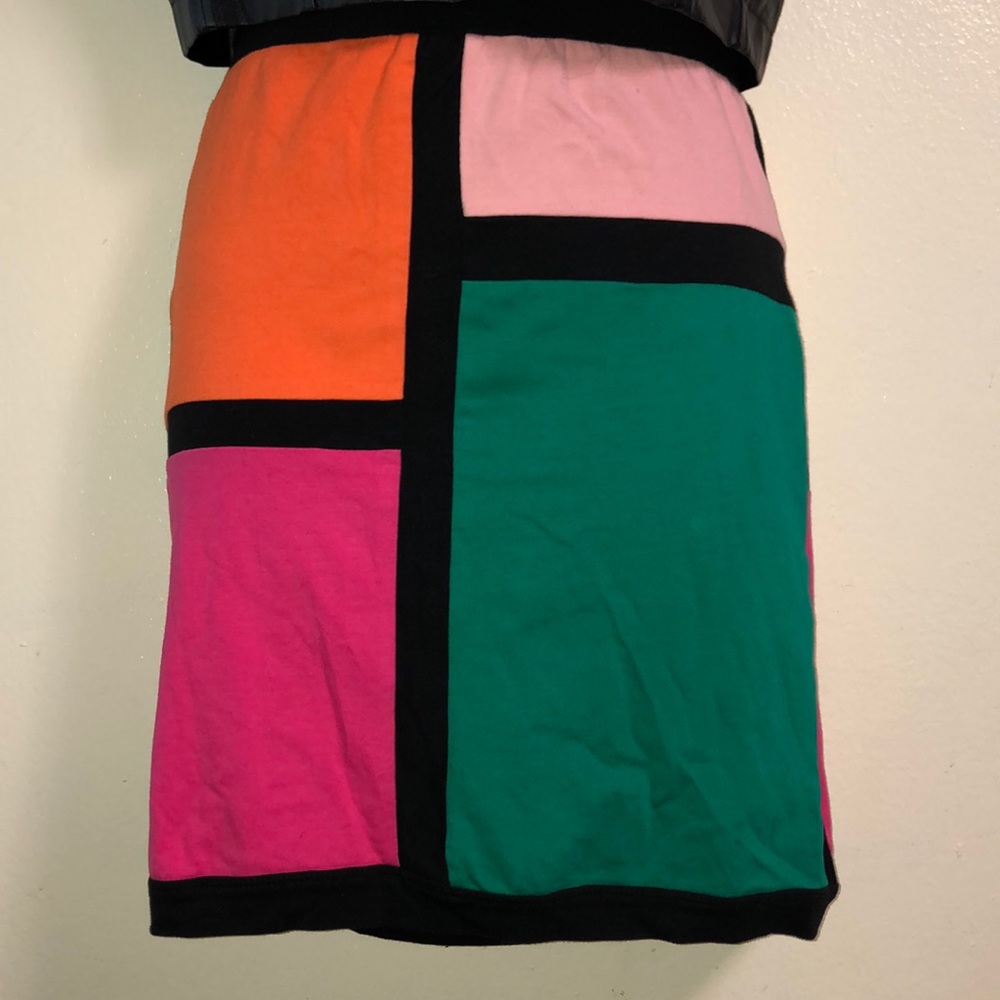 Multi Colored Mini Skirt